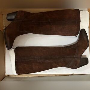 Frye brown suede boots
